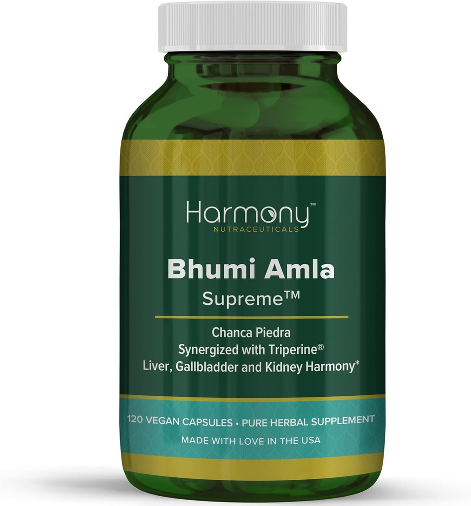 Bhumi Amla Supreme - Chanca Piedra – Αρμονία Nutraceutical Highest Potency, Μέγιστη Βιοδραστηριότητα, Καθαρό συμπλήρωμα βοτάνων για το συκώτι, Gallbladder & Kidney