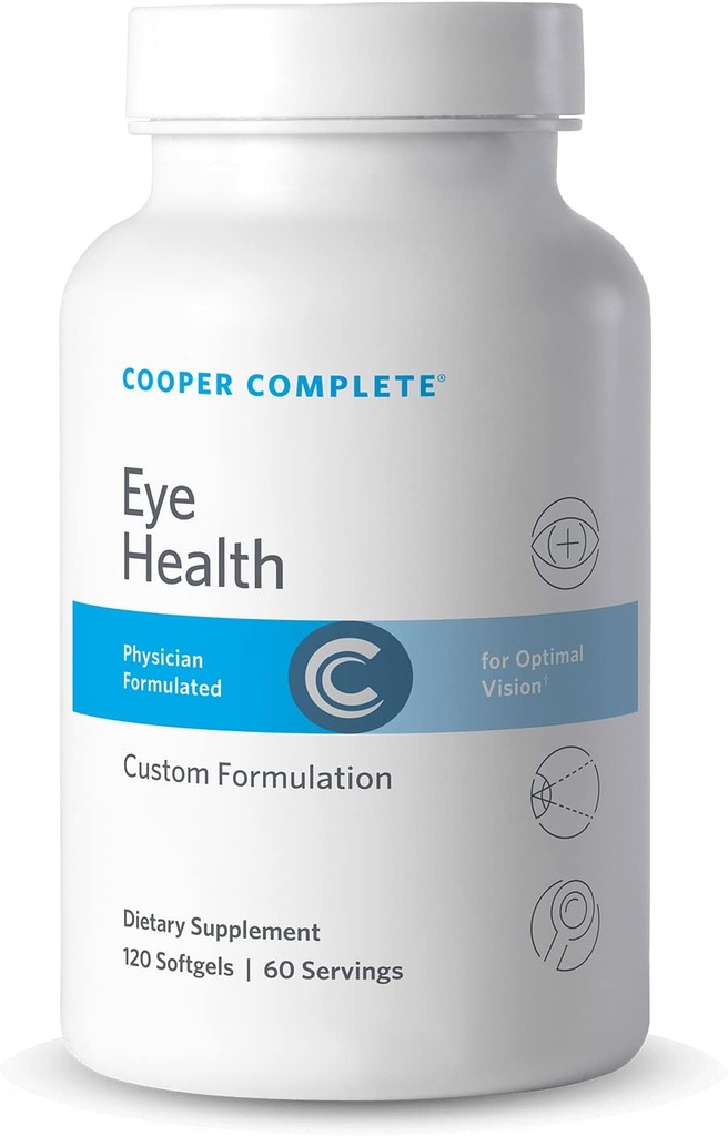 Cooper Complete - Eye Health Supplement - Lutein, Meso Zeaxanthin, και Zeaxanthin, Βιταμίνη C & E - 60 Day Supply Pack of 1