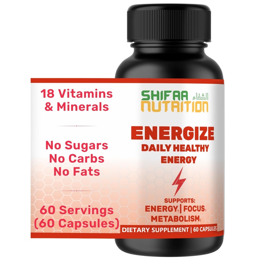 SHIFAA NUTRITION Energie, Φυσικές Ημερήσιες Βιταμίνες Ενέργειας 