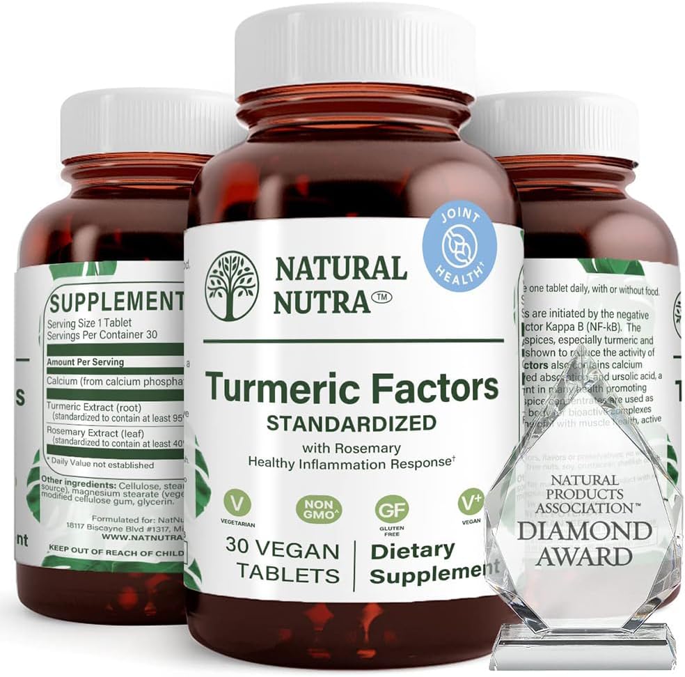 Φυσικό Nutra Turmeric Curcumin με 95% Curcuminoids Extract Συμπλήρωμα με το Δενδρολίβανο για την Εγκεφαλική Υγεία, Βελτιώνει τη Μνήμη και Βελτιώνει τη Συγκέντρωση, Βελτιώνει την Πέψη 350 mg, 30 Vegan Tablets