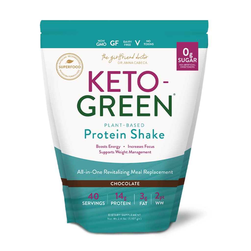VIDAPURA Κετο-Πράσινη Πρωτεΐνη Shake by Dr. Anna Cabeca – Σοκολάτα Vegan Protein for Daily Wellness, Energy & Smooth Digestion – 40 Μερίδες