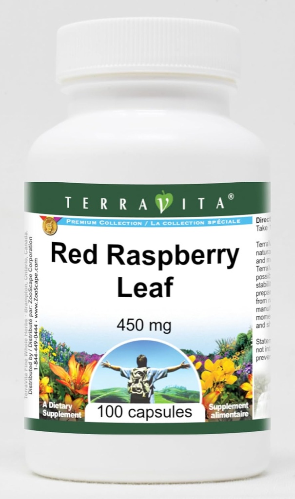 Κόκκινο σμέουρο φύλλο - 450 mg (100 κάψουλες, ZIN: 511172)