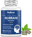 NuBrain Booster - Συμπλήρωμα εγκεφάλου για Booster εγκεφάλου, Μνήμη, Εστίαση & Καθαρότητα Υποστήριξη με St. John’s Wort, Ginkgo Biloba, Bakopa & More - 60 Vegan Κάψουλες 1 μήνα προσφοράς