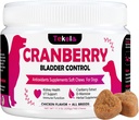 Cranberry Bladder Health for Dogs - Σκύλος Αντιοξειδωτικό- 160 Μαλακό Chew Συμπληρώματα για ένα υγιεινό ουροποιητικό και έλεγχο της ουροδόχου κύστης – Φτιαγμένο με Cranberry & D-Mannose & Βιταμίνες (Chicken Flavor)