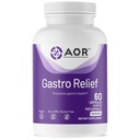 AOR Gastro Relief 60 Vegan Capsules, 30-Day Supply, Mastic Gum, Zinc Carnosine, Vitamin C & Ginger Extract Formula, Non-GMO, Gluten-Free, Made in Canada