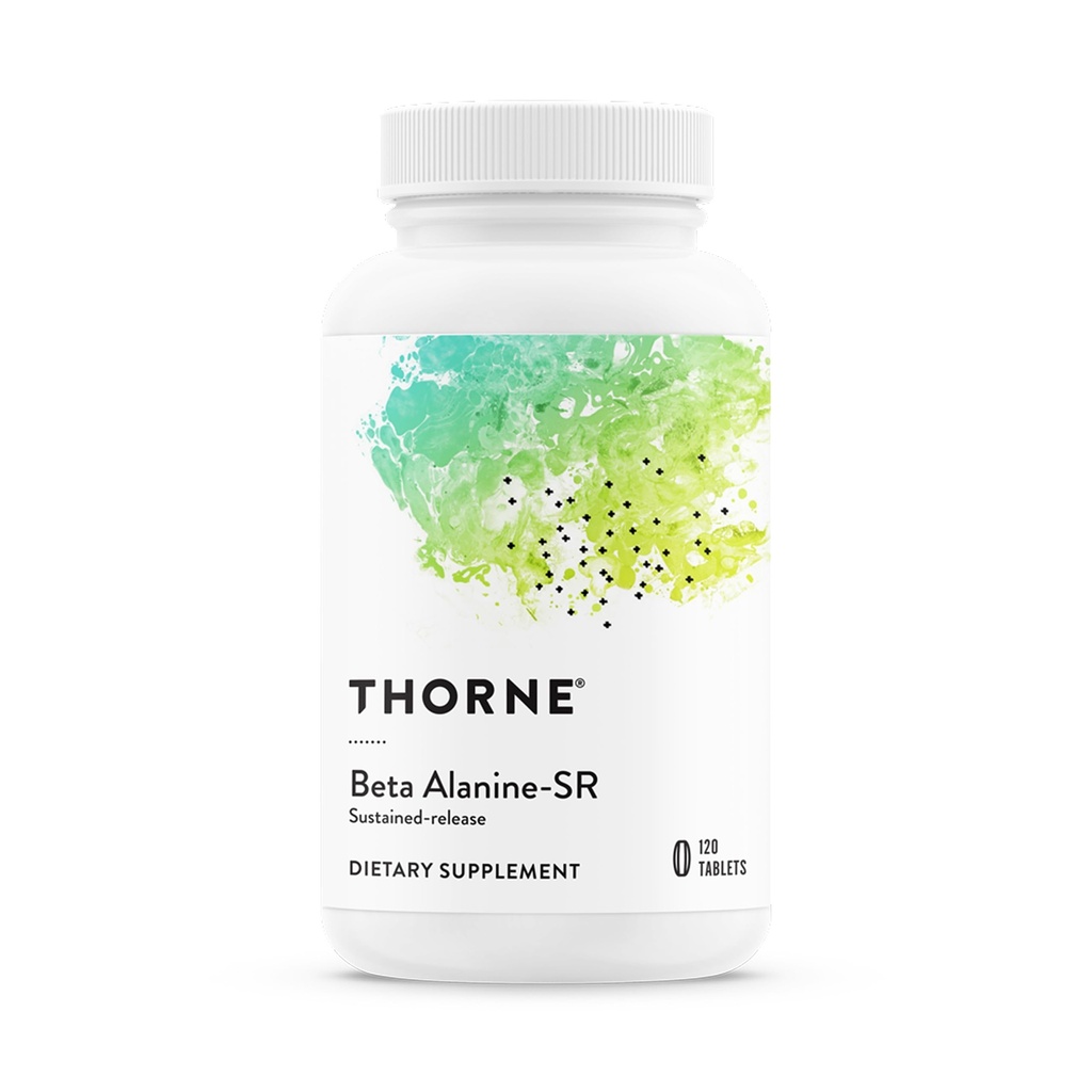 THORNE - Beta Alanine Παρατεταμένη Κυκλοφορία - Υποστηρίζει την παραγωγή & την αντοχή των μυών - Βοηθά στη μείωση της κόπωσης και της κόπωσης* - Amino Acid Supplement - NSF Certified for Sport - Γλουτένη & χωρίς γαλακτοκομικά - 120 Tablets