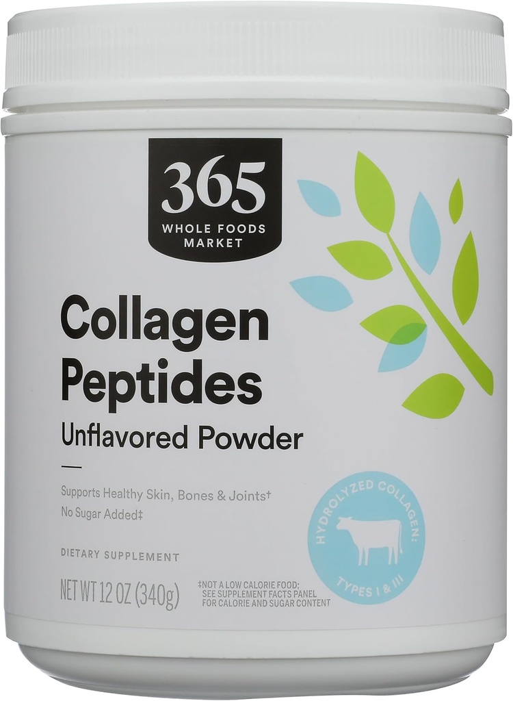 365 από το Whole Foods Market, Collagen Peptides Protein Powder Unflavored, 12 Ουγγιά