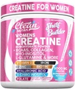 Creatine for Women | Creatine Monohydrate + BCAA Powder Myo-Inositol Collagen Biotin Hyaluronic Acid Folate L Glutamine Vitamin D3 Iron Zinc D-Chiro-Maca Digestion Shelf Builder by Clean Nutra