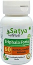 Triphala Forte Capsules 500 mg. 60 Veg. Capsule | Amalaki, Haritaki, Bibhitaki Extract Capsules for Men and women | Ayurvedic Herbal Supplement/Remedies | 10:1 Forte (1 Bottle of 60 Capsules)