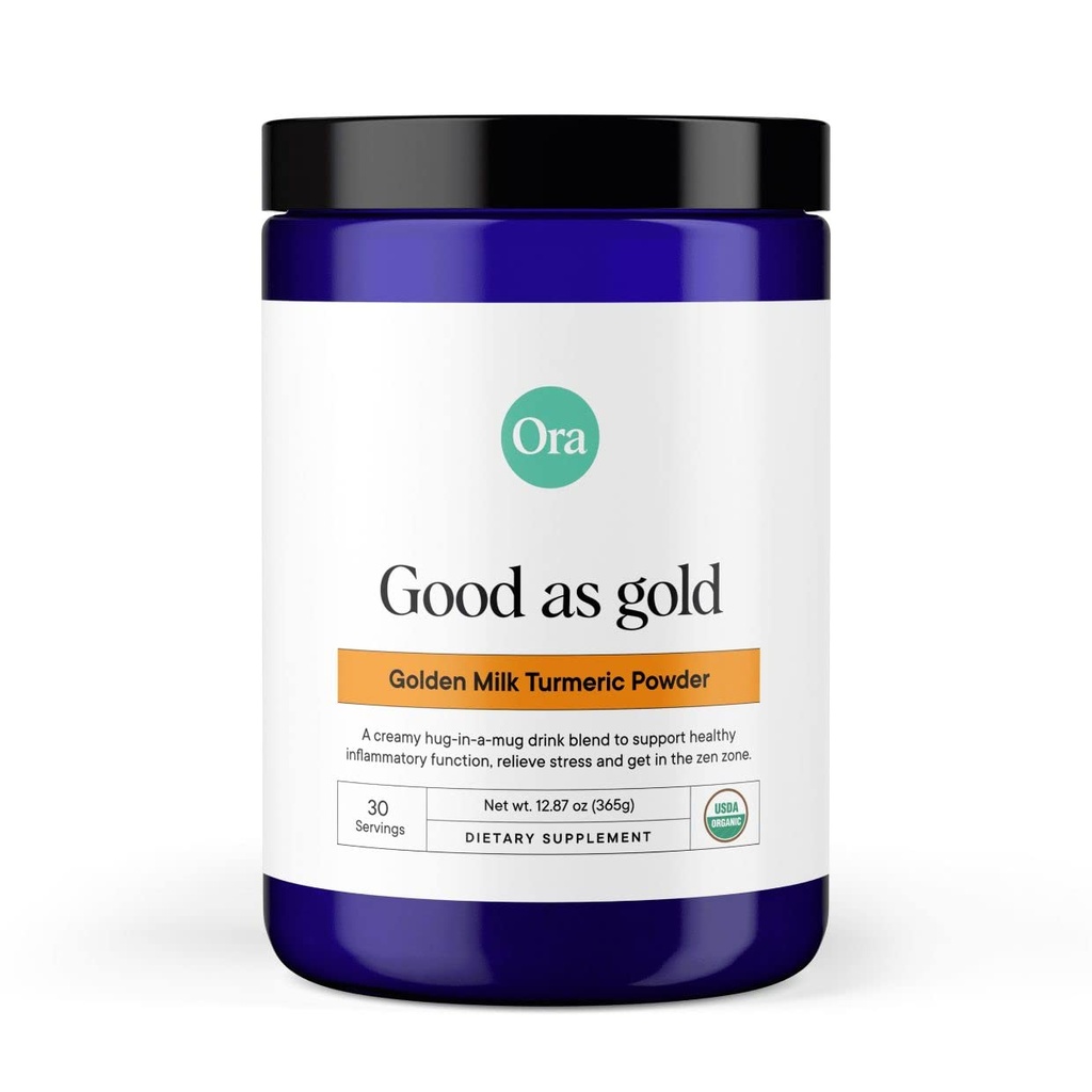 Organic Golden Milk Powder - Ayurvedic Turmeric Powder with Organic Adaptogens - Ashwagandha, Reishi και Ginger 