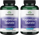 Swanson Magnesium Taurate - Mineral Supplement - Natural Magnesium & Taurine Formula- (120 Tablets, 100mg Each) (2 Pack)
