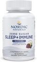 Nordic Naturals Zero Sugar Sleep + Immune Gummies - Elderberry Lemon Flavor - 30 Gummies - 1, 5 mg Μελατονίνη για Ύπνο με Βιταμίνη D3 - Elderberry & Vitamin C Ανοσοποιητική Υποστήριξη - 30 Σερβιέτες