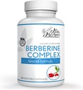 Milamiamor Berberine Complex HCL 500mg - Ειδικό συμπλήρωμα βερβερίνης με πεπόνι Fruit & Banaba Leaf - Μη ΓΤΟ, Κατασκευασμένο στις ΗΠΑ - Καρδιά, Γνωστική & Γαστρεντερική Υγεία - 60 Κάψουλες