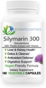Silymarin 300 – Standardized Milk Thittle Extract with Silybin 300 mg – Liver and Kidney Health, Liver Detox and Cleanse, Antioxidants – Vegan - 180 Φυτικές κάψουλες