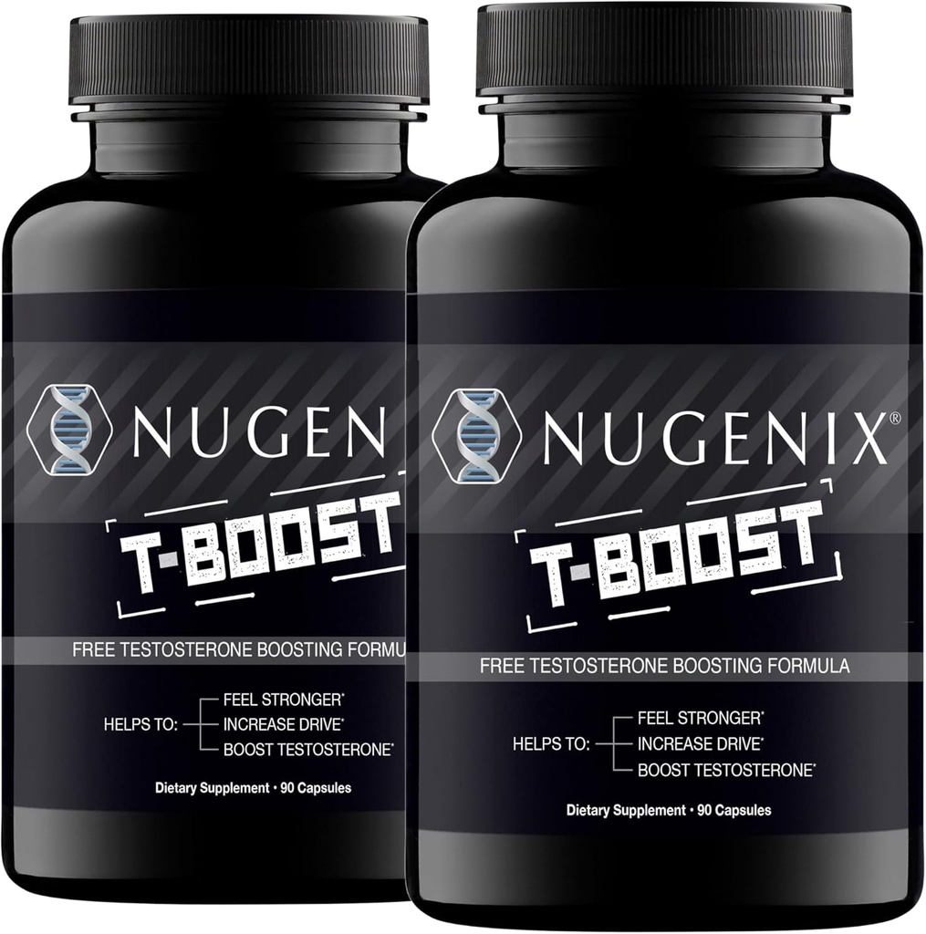 Nugenix T Boost - Δωρεάν συμπλήρωμα Booster τεστοστερόνης για άνδρες, 180 Count