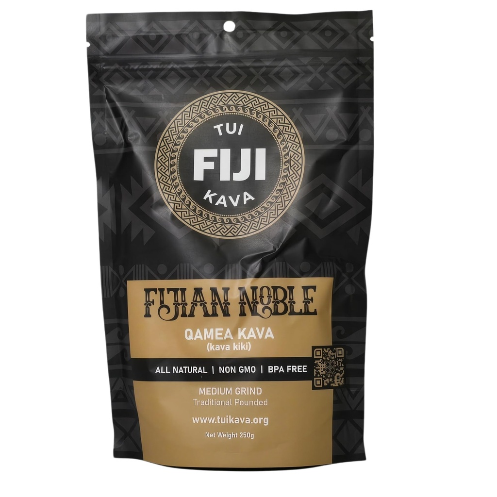 TUI KAVA ΠΡΙΜΟΔΟΤΗΣΗ ΒΕΛΤΙΩΣΗ ΚΑΒΑ - TRADITIONAL Fijian Noble Pounded Medium Grind 250g (8.8oz) - TRIAL SIZE 