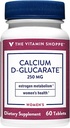 Η βιταμίνη D-Glucarate ασβέστιο Shoppe 250MG, φυσική ουσία για την υγεία των γυναικών που υποστηρίζει οιστρογόνο μεταβολισμό & ορμονική ισορροπία μέσω της αποτοξίνωσης (60 δισκία)
