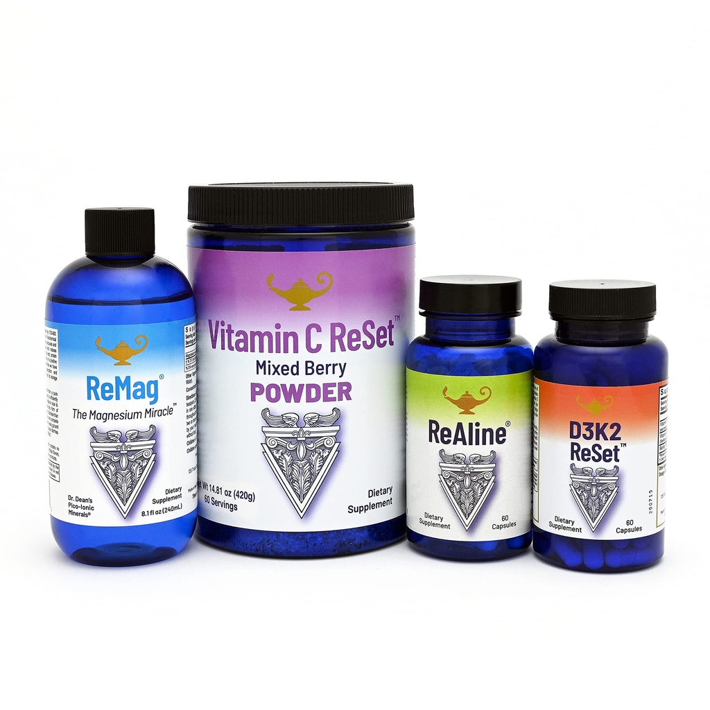 RnA ReSet - The Longevity Bundle - ReMag Μαγνήσιο, Βιταμίνη C, Βιταμίνη D, ReAline Vitamin B Complex