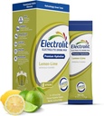 Ηλεκτρολυτές Powder Packets, Lemon Lime 8 Pack, Συσκευασίες Ενυδάτωσης σε σκόνη για Αφυδάτωση & Επανυδάτωση, Post Workout Γεύση Ενυδατικό Μείγμα Ποτού, Γλουτένη Δωρεάν Daily Water Enhancer Sticks