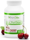 BariSlim Advanced Chewable Bariatric Multivitamin Tablets - Bariatric Vitamin and Supplement for Post Bariatric Surgery Including Gastric Bypass and Gastric Sleeve | Wild Cherry (60 Count)