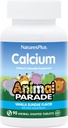 NaturesPlus Ζωική Παρέλαση Ασβέστιο, Vanilla Sundae Γεύση - 90 Ζωικά Μασώμενα Δισκία - Συσκευασία των 2 - Προάγει υγιή οστά - Vegan, Χωρίς γλουτένη - 180 Σύνολο Σερβιέτες