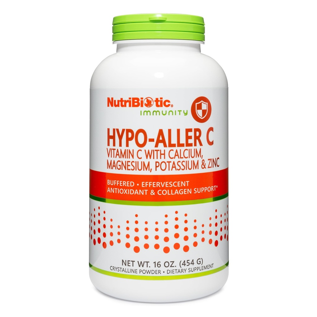 NutriBiotic - Hypo-Aller C σε σκόνη Βιταμίνη C & Ορυκτά, 16 Oz 