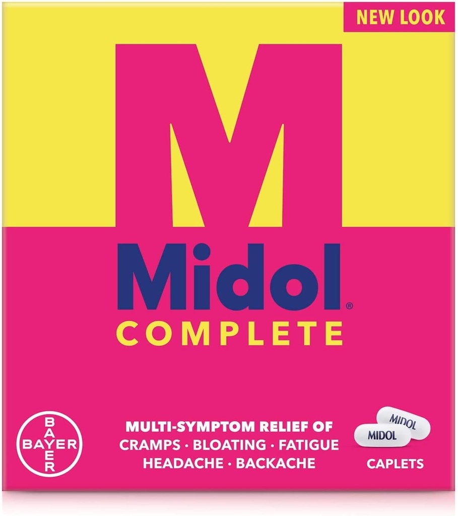 Midol πλήρη καπάκια, 24 count (πακέτο του 2), συσκευασία μπορεί να Vary
