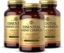 Solgar Essential Amino Complex, 90 κάψουλες λαχανικών (Pack of 3) - Free Form Essential Amino Acids - Μη ΓΤΟ, Vegan, Χωρίς γλουτένη, Χωρίς γαλακτοκομικά, Kosher - 270 Σύνολο σερβιρίσματος