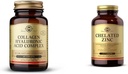 SOLGAR Collagen Hyaluronic Acid Complex, 30 Tablets - Υδρολυμένο Κολλαγόνο Τύπου 2 - Βοηθά & Chelated Zinc, 250 Tablets - Ψευδάργυρος για Υγιή Δέρμα - Υποστηρίζει την ανάπτυξη κυττάρων & DNA Σχηματισμό