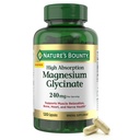 Nature’s Bounty High Absorption Magnesium Glycinate 240 mg for Supporting Muscle Relaxation and Bone, Heart & Nerve Health – Non-GMO, Gluten-Free, Vegetarian, 120 Count/60 Servings