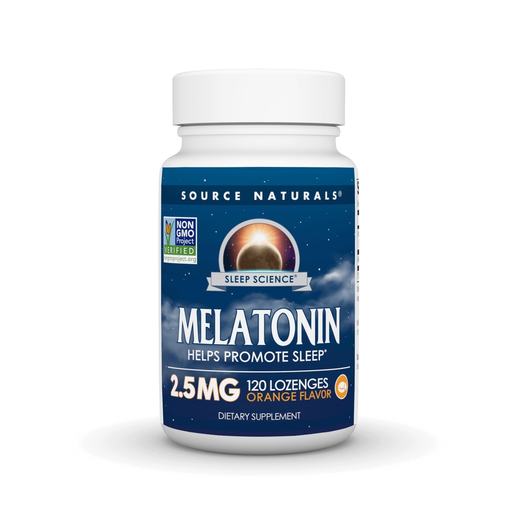 Source Naturals Μελατονίνη 2, 5 mg - 120 Lozenges με γεύση πορτοκάλι