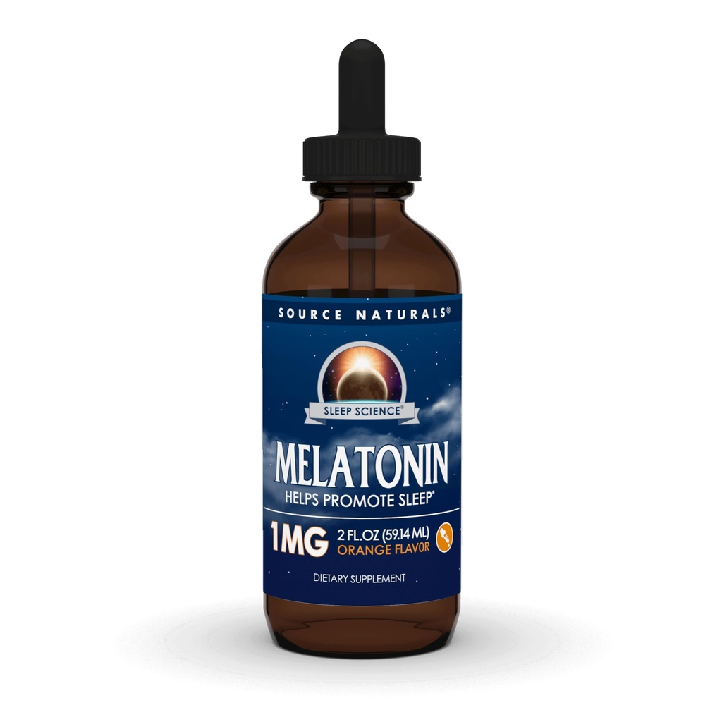 Source Naturals Μελατονίνη * - 1 mg, 2 Fluid oz