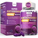 Melatonin 100mg for Antioxidant & Cognitive Health, Ultra High Dose Melatonin with CoQ10, Turmeric, Trans-Resveratrol, Vitamin B12 C E for Brain Anti-Aging, Cellular Repair and Energy, 75 Softgels