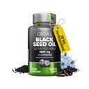 ORZAX Black Seed Oil Cold Pressed 100% Pure | Non-GMO - Rich in Omega 3 6 9 & Thymoquinone | Black Cumin Nigella Sativa Oil for Immune Support, Hair, Skin, Face (1000 mg - 90 Softgel Capsules)