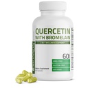 Bronson Quercetin with Bromelain 2 in 1 Wellness Support, Non-GMO, 60 Capsules
