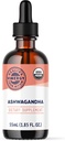 Vimergy USDA Organic Ashwagandha Liquid Extract – 27 2mL (2 σταγόνες ή 48-54 σταγόνες) Σερβίρει (220mg εκχύλισμα ανά υπηρεσία). Στρες Adaptogen, Γνωστική & Υποστήριξη Ύπνου. Χωρίς αλκοόλ, μη ΓΤΟ (55 mL)