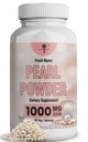 Pearl Powder Supplement for Skin Health - Anti-Gear, Antioxidant & Collagen Production - Healthy Eyes, Hair & Nails, Supports Immunity, Mood and Sleep - Με Calcium & Amino Acids 120 κάψουλες 1000mg