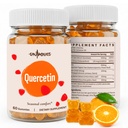 Quercetin 500mg Gummies for Kids – with Bromelain, Vitamin C & D3, Stinging Nettle & Licorice, Seasonal Balance & Body Defenses, Vegan, 120 Gummies