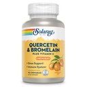 SOLARAY Quercetin με Bromelain και Βιταμίνη C Chewables - Συμπλήρωμα Υποστήριξης Ανοσοποιητικού - Ανοσοποιητική Άμυνα και Καρδιολογική Υγεία Complex με 1250mg Vit C, Φυσικό Πορτοκαλί Γεύση, 60-Day Εγγύηση, 30 Serv, 90ct