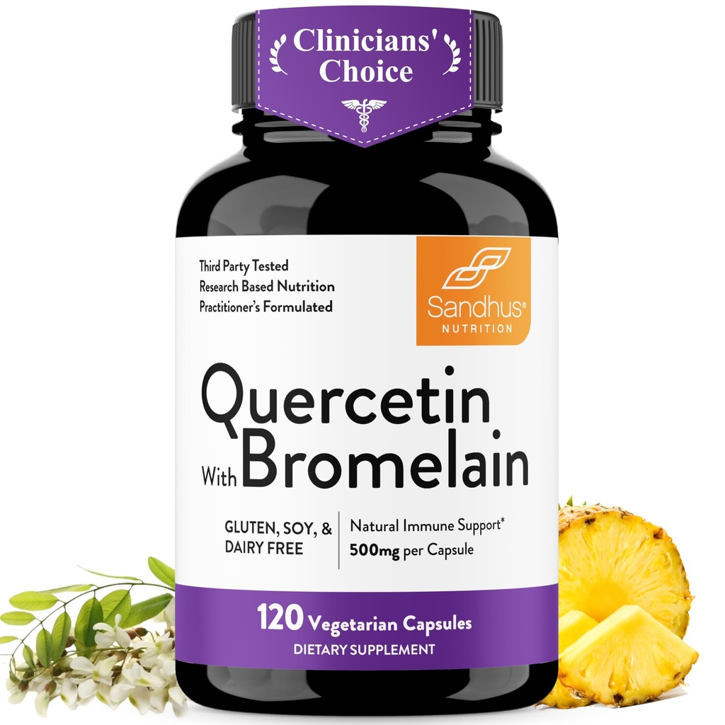 Quercetin με Bromelain χορτοφαγικά συμπληρώματα κάψουλες 