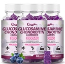 3 συσκευασίες 3000MG Glucosamine Chondroitin Gummies, επιπλέον συμπλήρωμα κοινής υποστήριξης δύναμης με MSM & Elderberry, Ευελιξία, Αντιοξειδωτική ανοσοποιητική υποστήριξη Gummy για ενήλικες, άνδρες & γυναίκες 180Cts