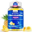 Χωρίς ζάχαρη Γλυκοσαμίνη Χονδροϊτίνη MSM Gummies - Μέγιστο συμπλήρωμα κινητικότητας δύναμης για γυναίκες & άνδρες w/ Γλυκοσαμίνη Sulfate 2000mg, Boswellia, Κουρκουμίνη & Υαλουρονικό οξύ - Υποστήριξη ευελιξίας - 60Cts