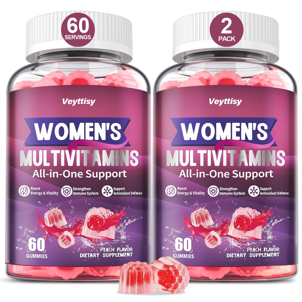 Methylated Multivitamin Gummy for Women - Womens Multivitamin Gummies with Vitamins A C D E, Methylated Folate, Biotin, B Complex, Iron, CoQ10, Inositol - Multi Vitamins for Women 120 Count