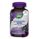 Nature's Way Sambucus Zero Sugar Immune Gummies, Daily Immune Support*, Black Elderberry Extract, Vitamin C, Vitamin D3, Zinc, Sugar Free, Sugar Alcohol Free, Plant-Based Sweeteners, 70 Gummies