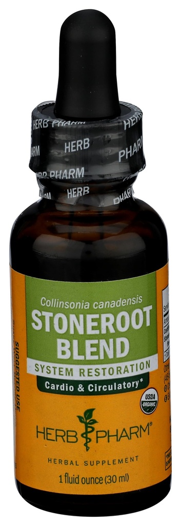 Βότανο Pharm Certified Organic Stoneroot Blend Liquid Extract για Καρδιαγγειακή και Κυκλοφορική Υποστήριξη, 1 Oz