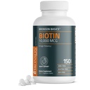 Bronson Biotin 10.000mcg, Υποστηρίζει υγιή μαλλιά, δέρμα και νύχια, χορτοφάγους, μη- ΓΤΟ, 150 δισκία