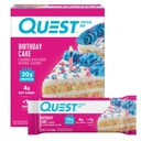 Quest Nutrition Birthday Cake Protein Bars, 20g Protein, 4g καθαρό Carbs, 1g ζάχαρη, χωρίς γλουτένη, Keto φιλικό, 4 Count