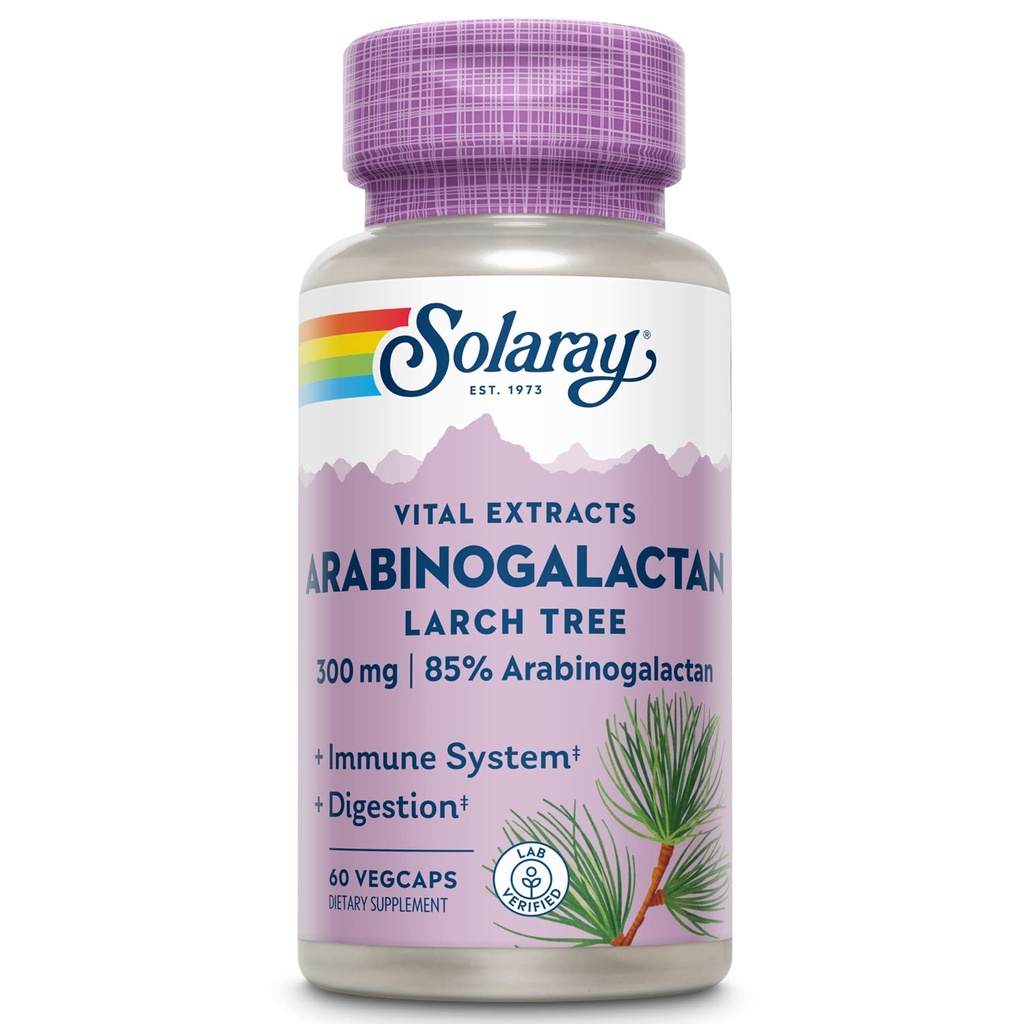 SOLARAY Arabinogalactan, Larch Tree Extract 300mg 