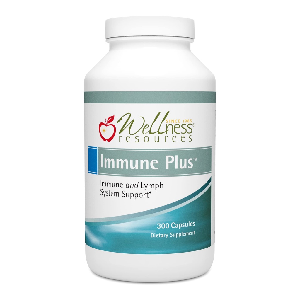 Wellness Resources Immune Plus - Arabinogalactan Capsules (300 Veggie Capsules) Lymph and Immune Enhancer