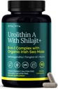 Urolithin-A Complex w Shilajit, Organic Sea Moss, Ashwagandha & Tongkat Ali, Natural Energy, Libido, Hormone Balance, and Focus for Men & Women (Made in USA - 3ο Party Tested)
